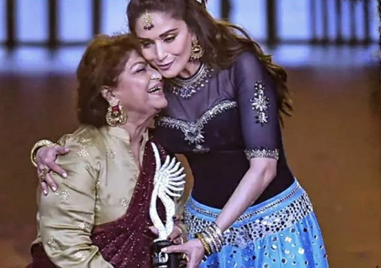 Saroj Khan and Madhuri Dixit